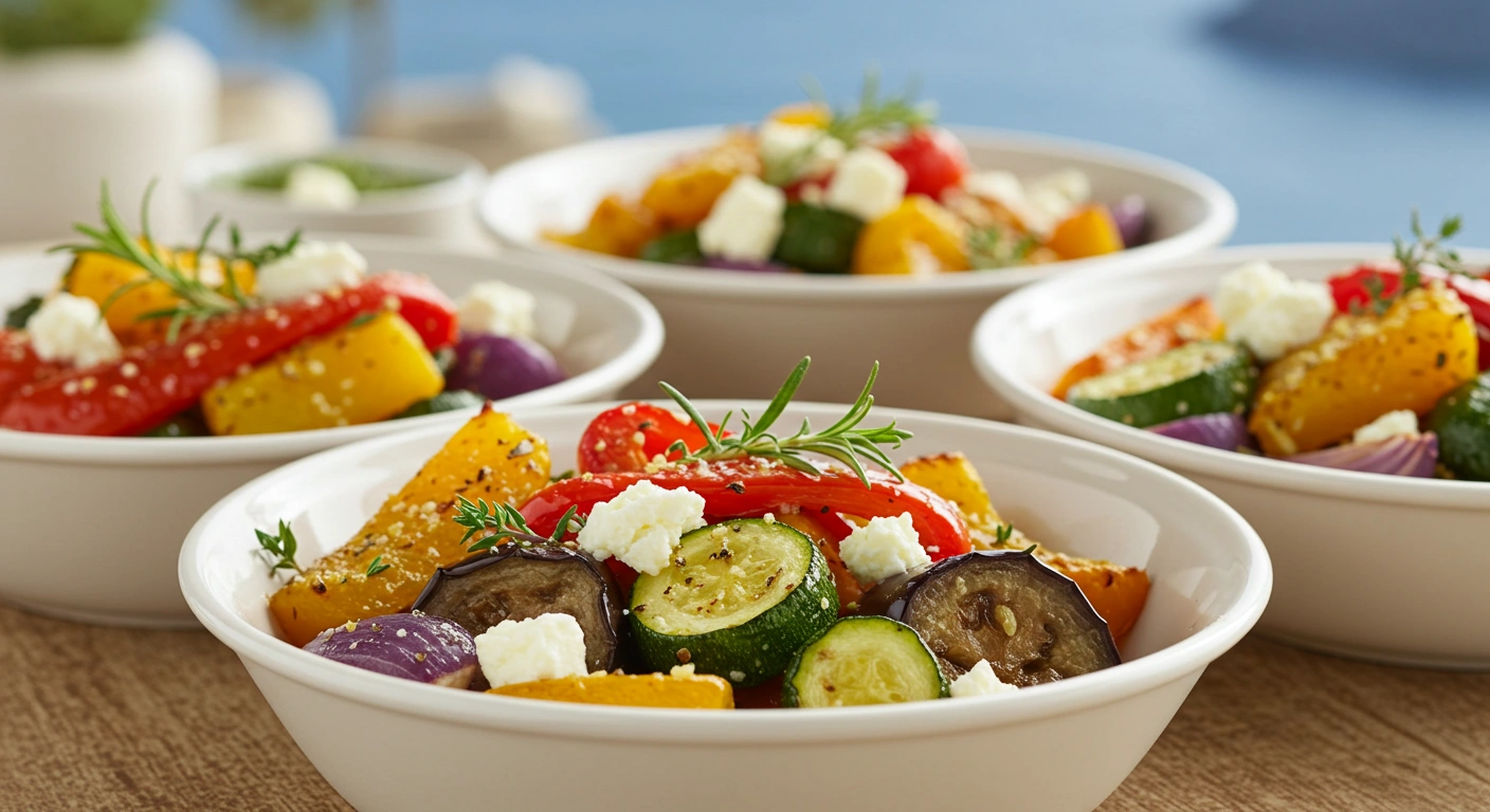 Mediterranean Roasted Veggie Bowls - tertiary view